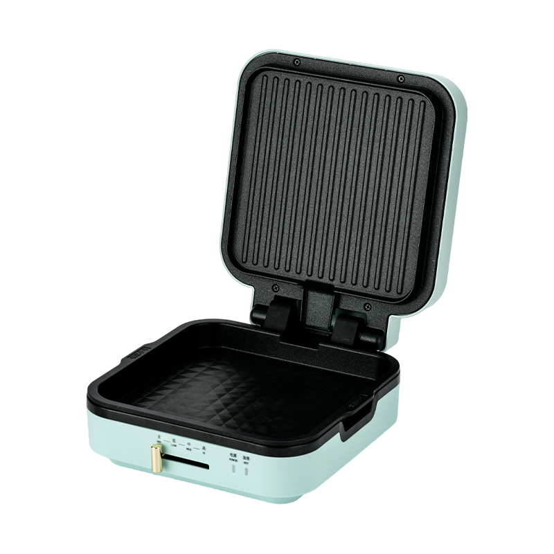 BJX-S018 Grelhador 24x24cm com controle de temperatura e placas removíveis