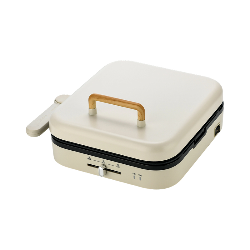 BJX-S023 28x28cm Placa Grande com Controle de Temperatura Panini & Grill Maker